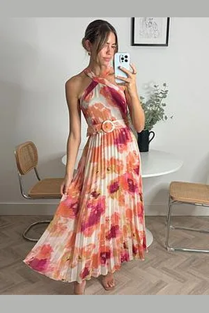 Style Cheat Paige Midi Dress - Rust