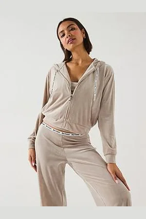 Juicy Couture Liv Rib Velour Lounge Hoodie