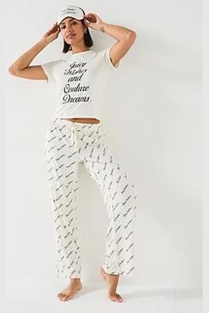 Juicy Couture Juicy Wishes Short Sleeve Pyjama Set With Eye Mask - Off