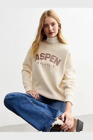 New Look Aspen Embroidered Fleece Sweatshirt