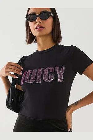 Juicy Couture Impact Diamante Short Sleeve T-Shirt