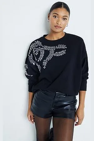 River Island Embellished Leaf Sweatshirt