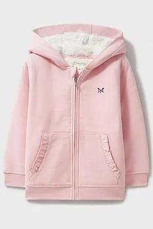 J.Crew Girls Teddy Fleece Lined Zip Hoodie