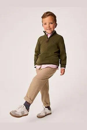 J.Crew Boys Cotton Heritage Half Zip Knit