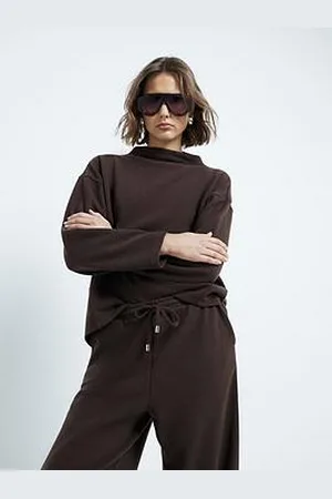 River Island Cosy Sweat Top - Dark