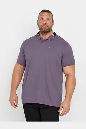 BAD RHINO Big & Tall Jacquard Polo Shirt