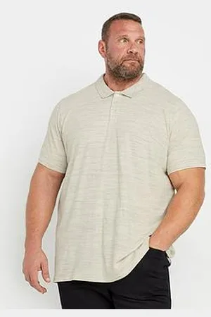 BAD RHINO Big & Tall Fabric Interest Polo Shirt