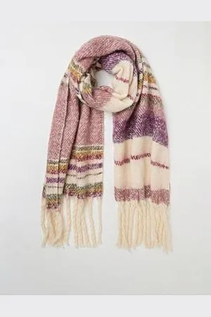 Fat Face Stripe Boucle Scarf