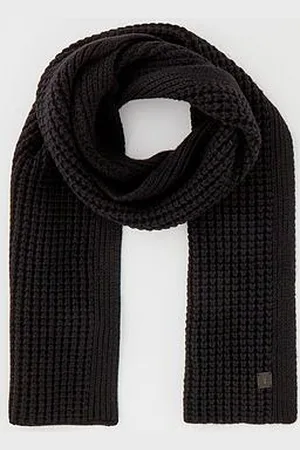 AllSaints Waffle Stitch Knitted Scarf