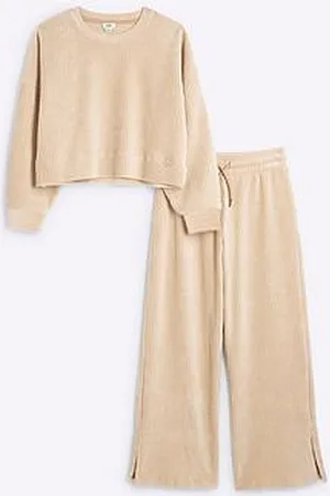 River Island Girls Corduroy Sweatshirt Set
