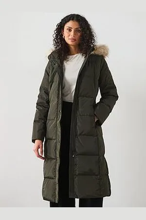 Ralph Lauren Longline Padded Coat - Green