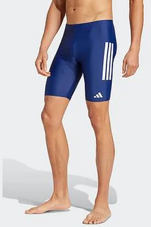 adidas Mens 3 Stripe Jammer Swim Shorts - Navy