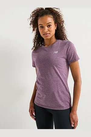 New Balance Womens Running Sport Essentials Heathertech T-Shirt