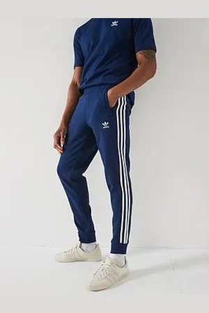 adidas Mens Adicolor 3-Stripe Pant - Navy