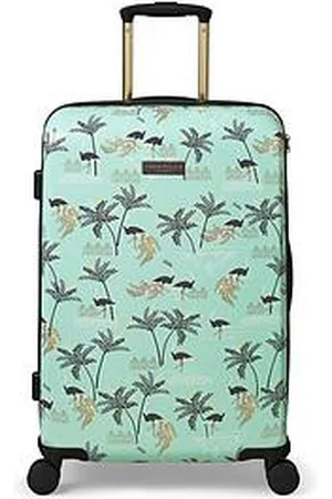 Sara Miller Ostrich Mint Medium Suitcase