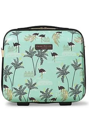 Sara Miller Ostrich Mint Vanity Case