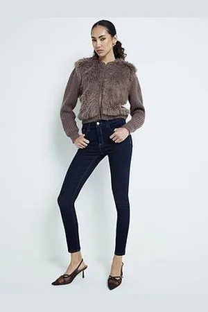 River Island Classic Mr Skinny Carrie - Dark Denim