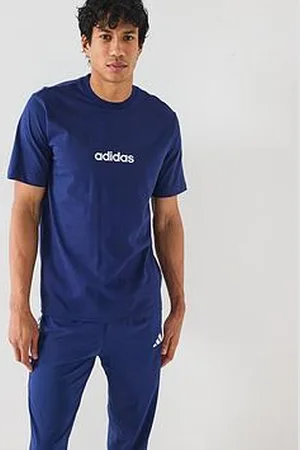 adidas Mens Essentials Linear Single Jersey T-Shirt