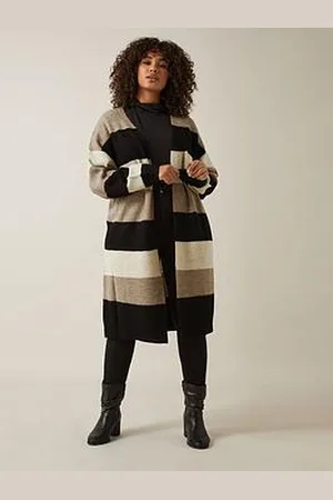 Evans Colourblock Cardigan