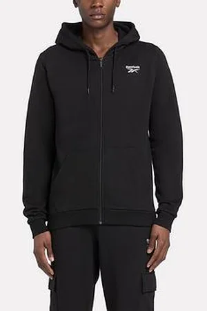 Reebok Mens Training Identity Fleece Full Zip Hoodie