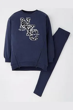 Very Girls Nyc Longline Sweat And Legging Set
