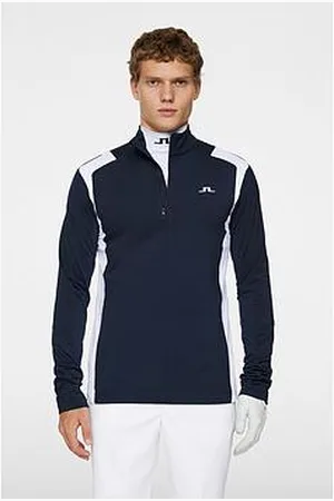 J Lindeberg Mens Golf Lukas Quarter Zip Midi Layer