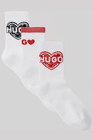 HUGO BOSS 3 Pack Of Valentine Logo Ankle Socks