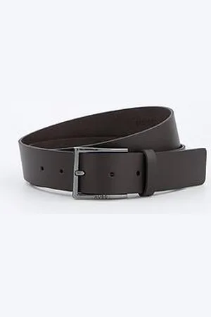 HUGO BOSS Geek 3.5Cm Smart Keeper Leather Belt - Brown