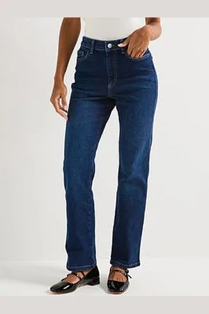 Very High Rise Straight Jeans