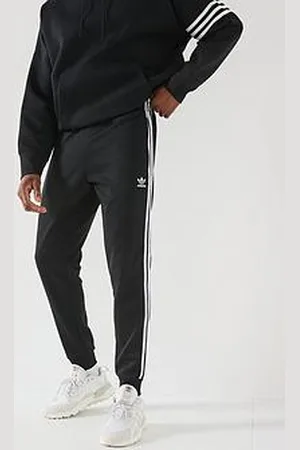 adidas Mens 3-Stripe Track Pant - Black