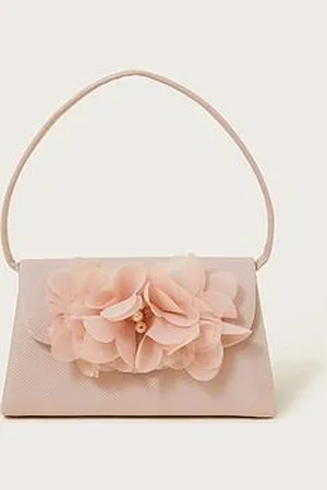 Monsoon Girls Pom Pom Bridesmaid Mini Bag - Pink
