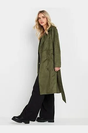PixieGirl Petite Suedette Trench Coat