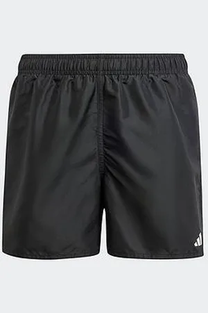 adidas Kids Boys Solid Swim Shorts - Black
