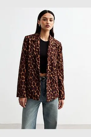 New Look Brown Leopard Blazer