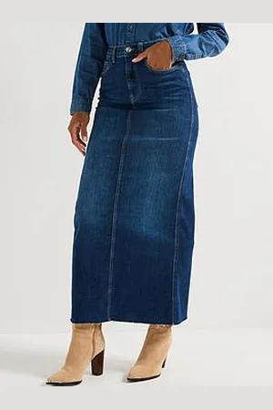 Very Authentic Denim Maxi Skirt