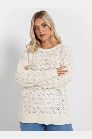 Yours Curve Pointelle Chenille Jumper