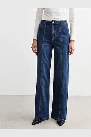 New Look Wide Leg Front Seam Jeans