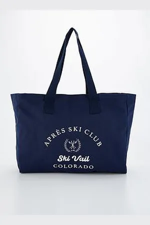 Very Printed Slogan Canvas Tote Bag