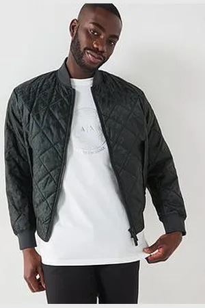 Armani Exchange All-Over Monogram Print Bomber Jacket