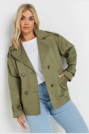 Yours Curve Short Trench Coat