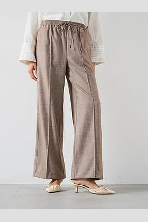 Very Relaxed Pintuck Wide Leg Jogger