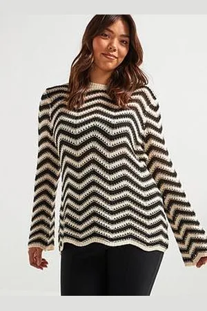 Very Chevron Fluted Sleeve Jumper