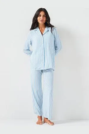 Very Woven Long Sleeve Stripe Revere Set