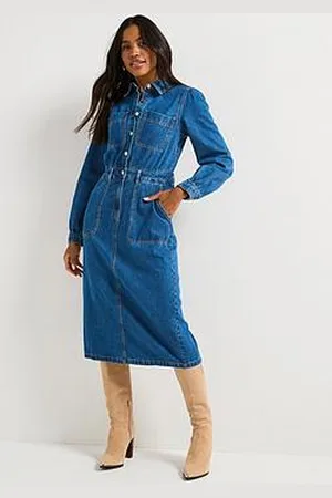 Very Denim Midi Dress