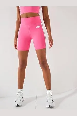 adidas Womens Training Optime Essentials 3 Stripe 5 Inch Bike Shorts