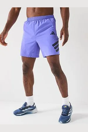 adidas Mens Training Gym+ 3 7Inch Stripe Shorts