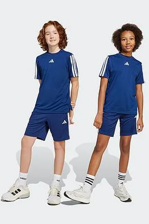adidas Junior Boys Train Essentials 3 Stripe Shorts - Navy