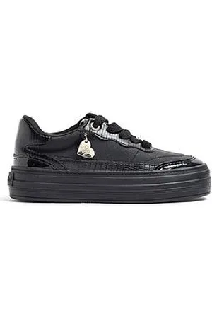 River Island Girls Faux Leather Trainers