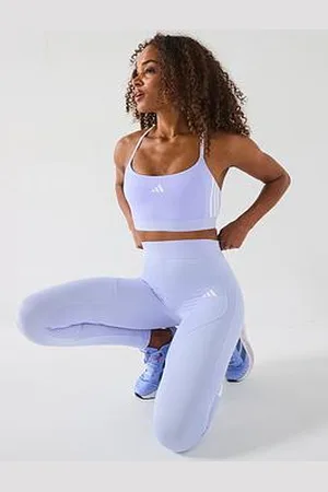 adidas Womens Training Low Support Hyperglam Sports Bra - Purple