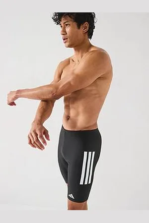 adidas Mens 3 Stripe Jammer Swim Shorts